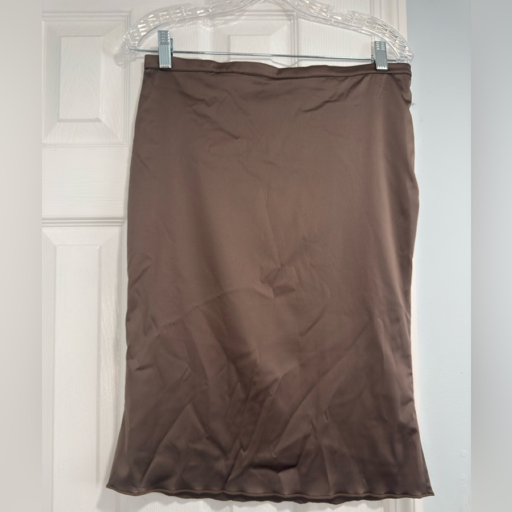 Elegant Brown Pencil Skirt for Women